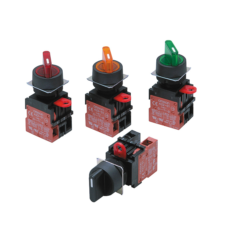 OMRON 欧姆龙 旋钮型选择开关 A22S-2M-11S