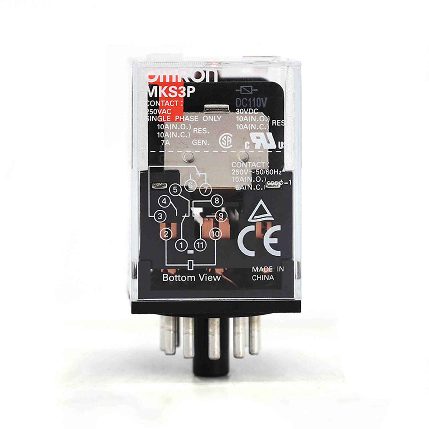 OMRON 欧姆龙 小型功率继电器 MKS1XT-10 DC220