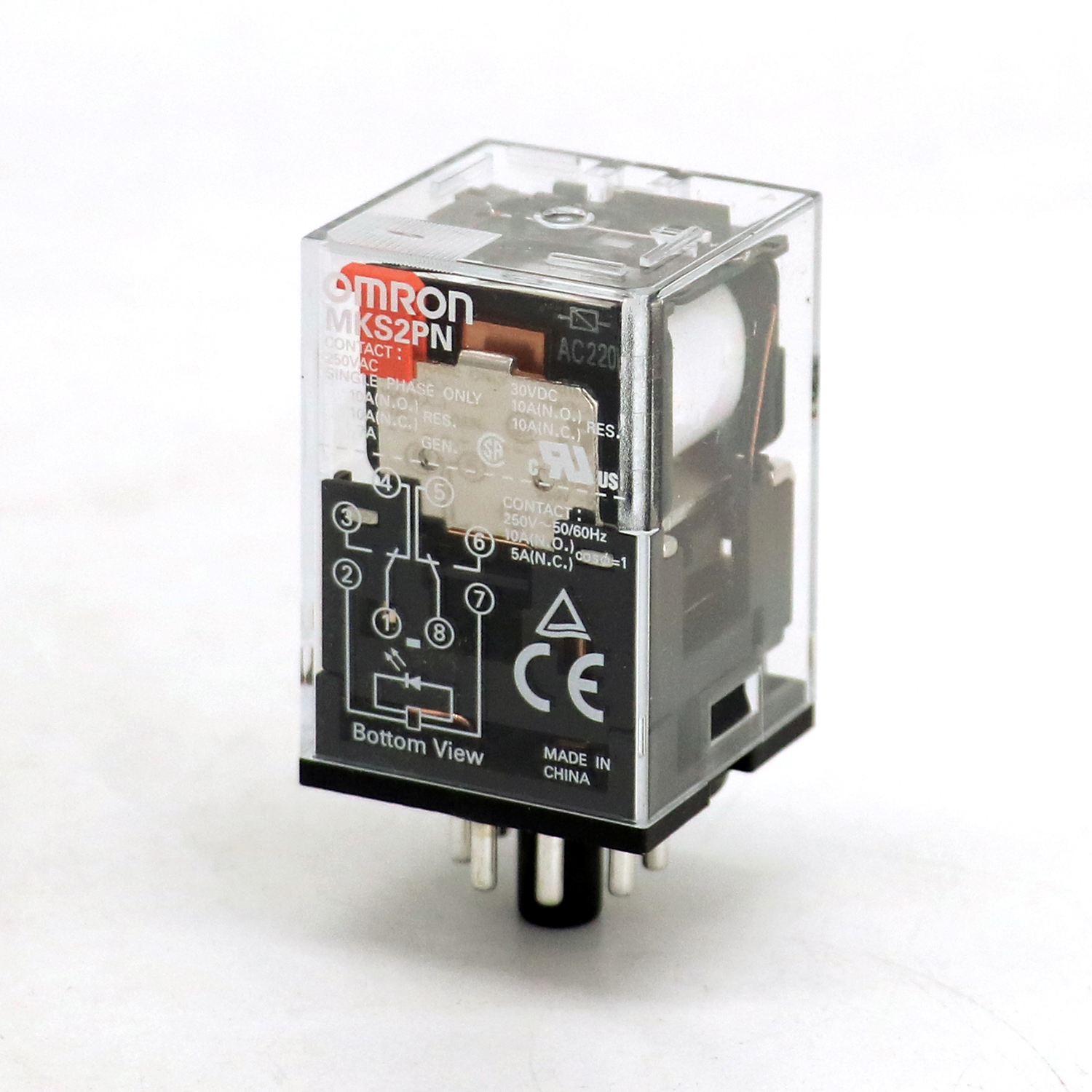 OMRON 欧姆龙 小型功率继电器 MKS1XT-10 DC220