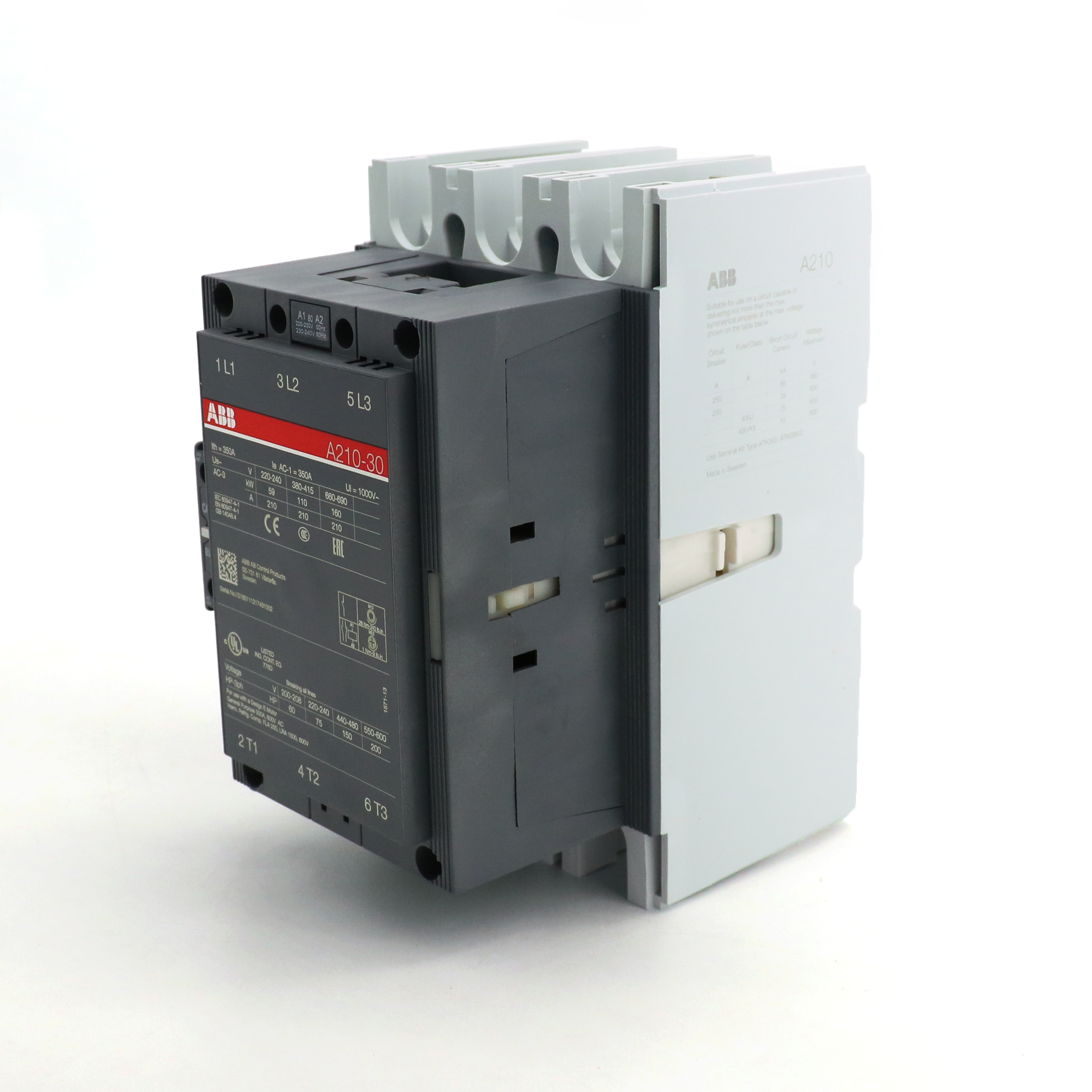 ABB A系列接触器 A210-30-11*230-240V 50Hz/240-260V 60Hz