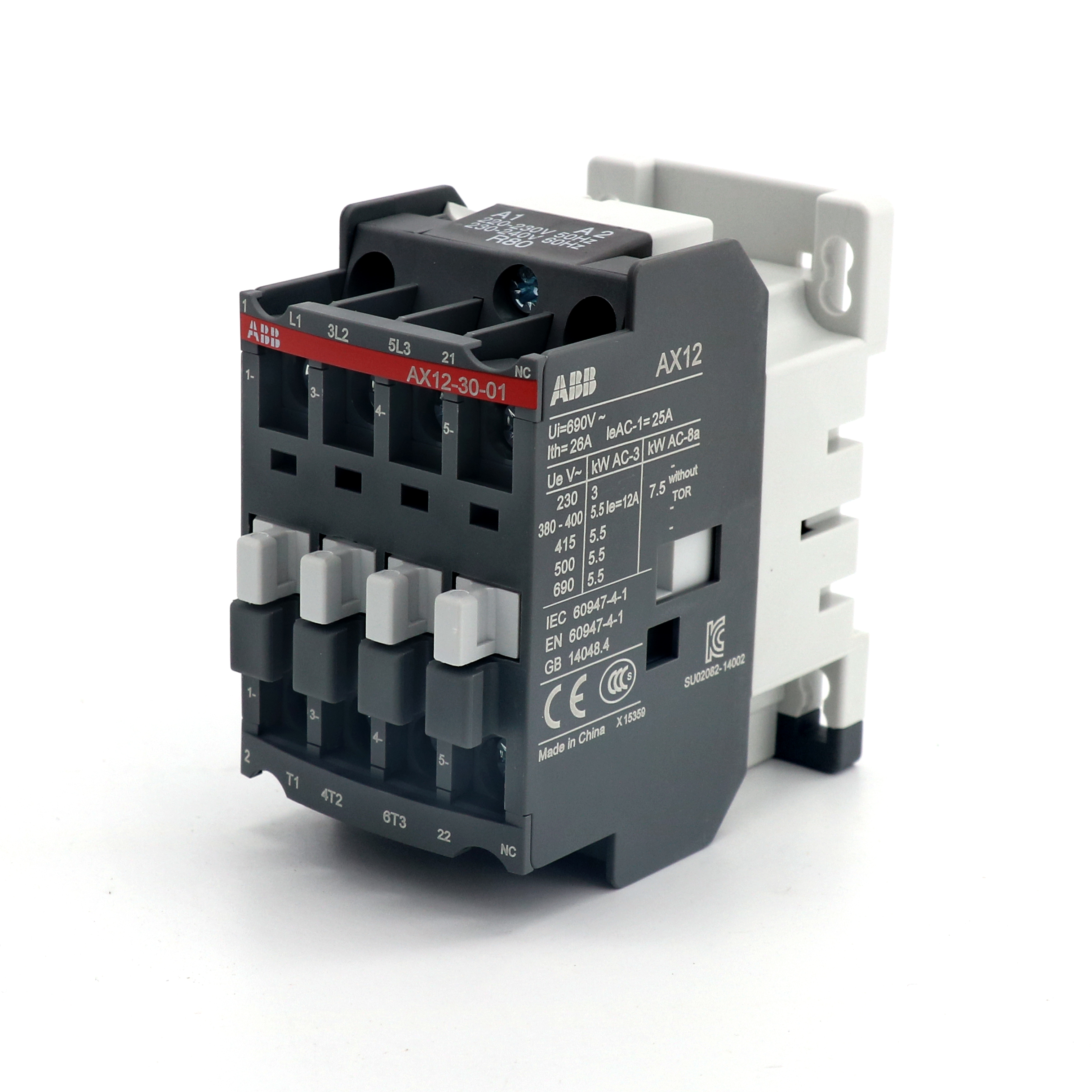 ABB 交流接触器 AX12-30-01-84*110V 50Hz/110-120V 60Hz