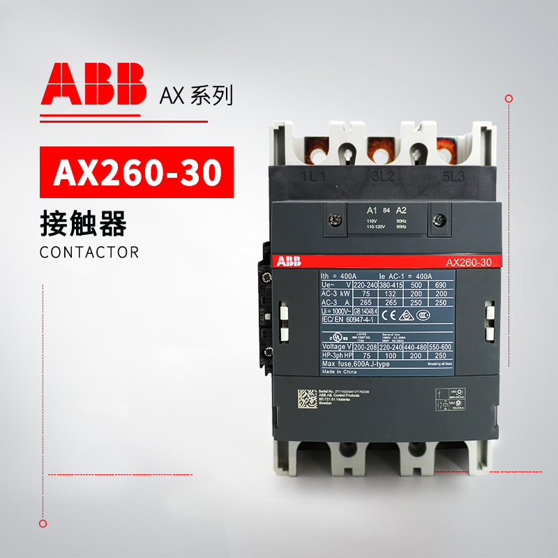 ABB 交流接触器 AX260-30-11-88*230-240V50Hz/240-260V60Hz