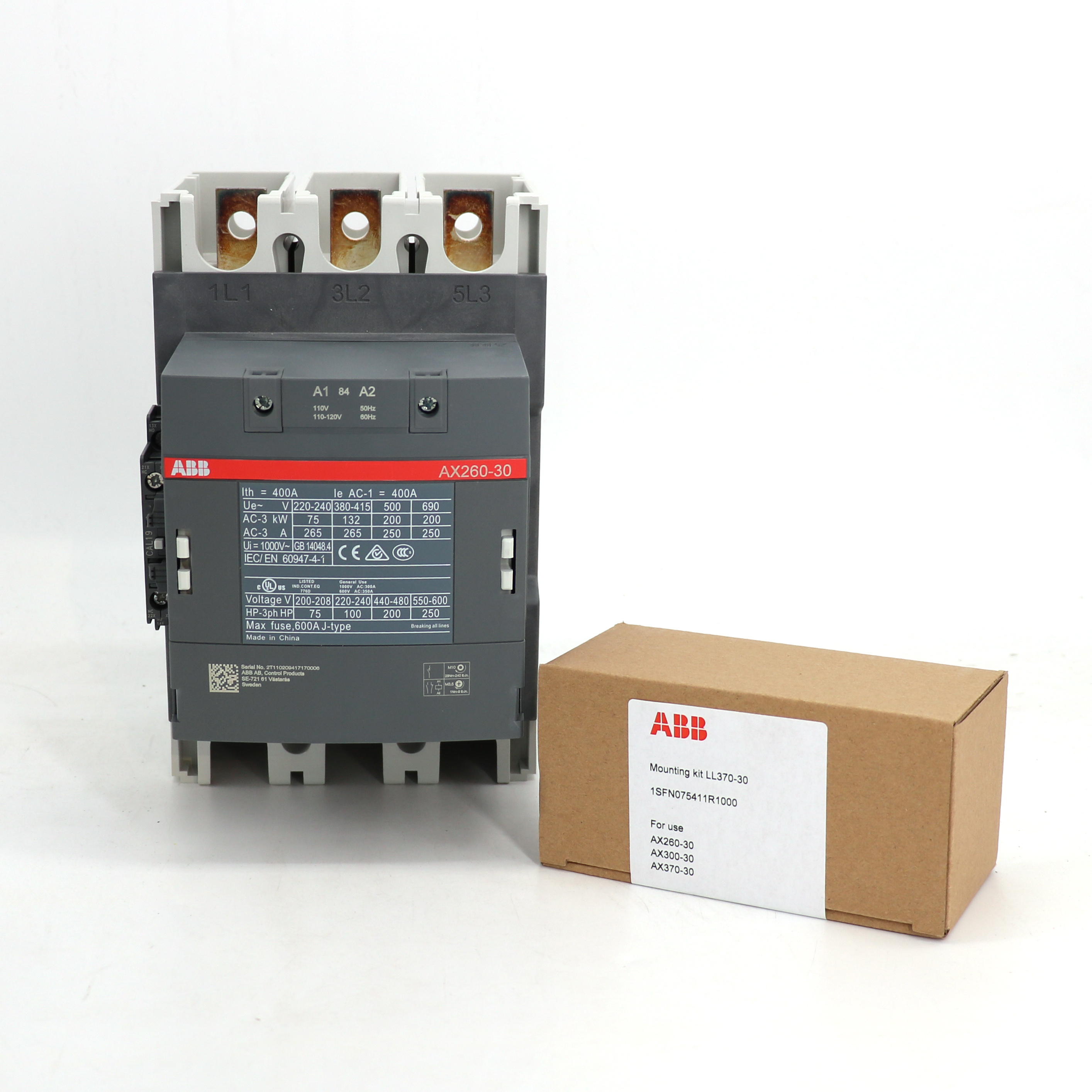 ABB 交流接触器 AX260-30-11-88*230-240V50Hz/240-260V60Hz