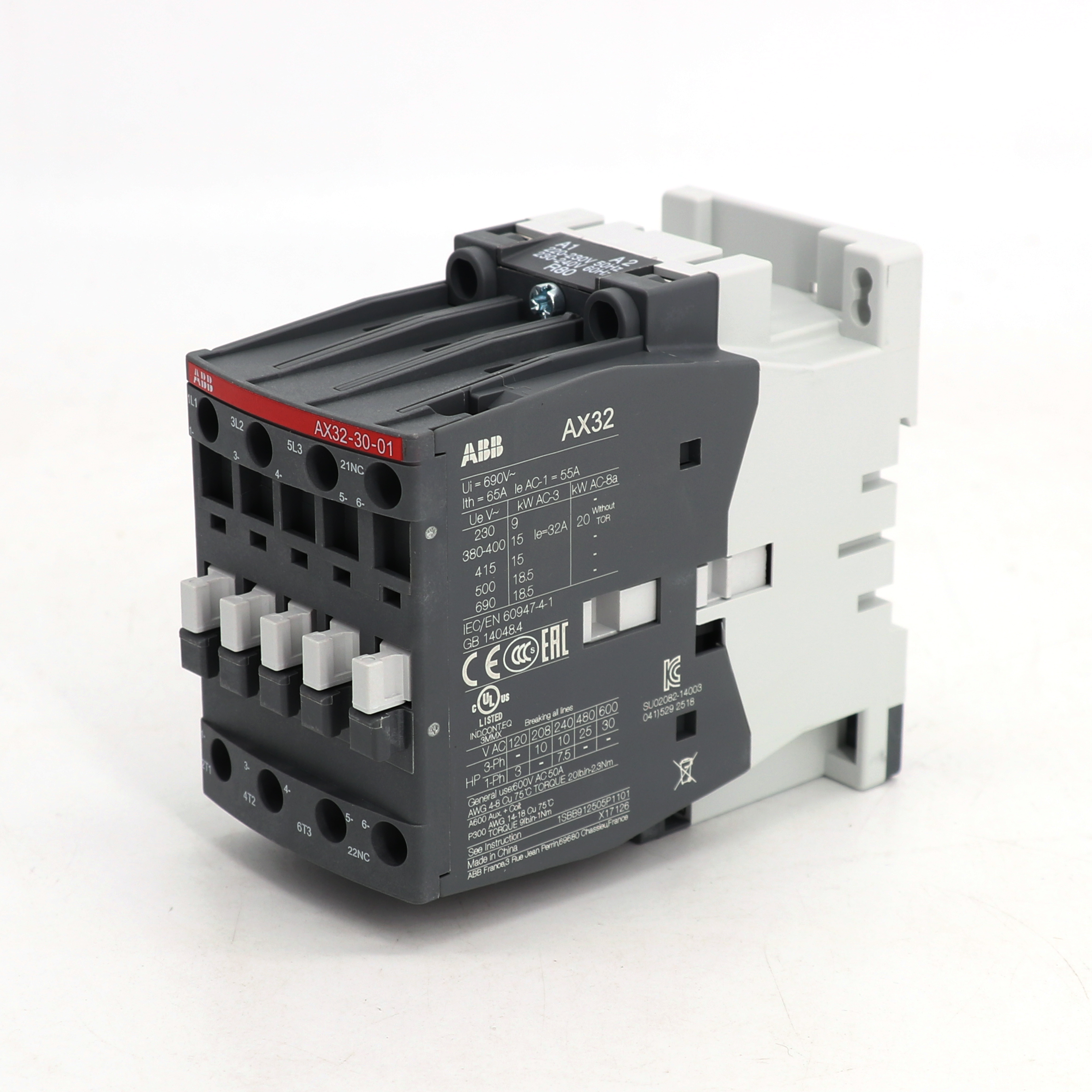 ABB 交流接触器 AX32-30-01-84*110V 50Hz/110-120V 60Hz