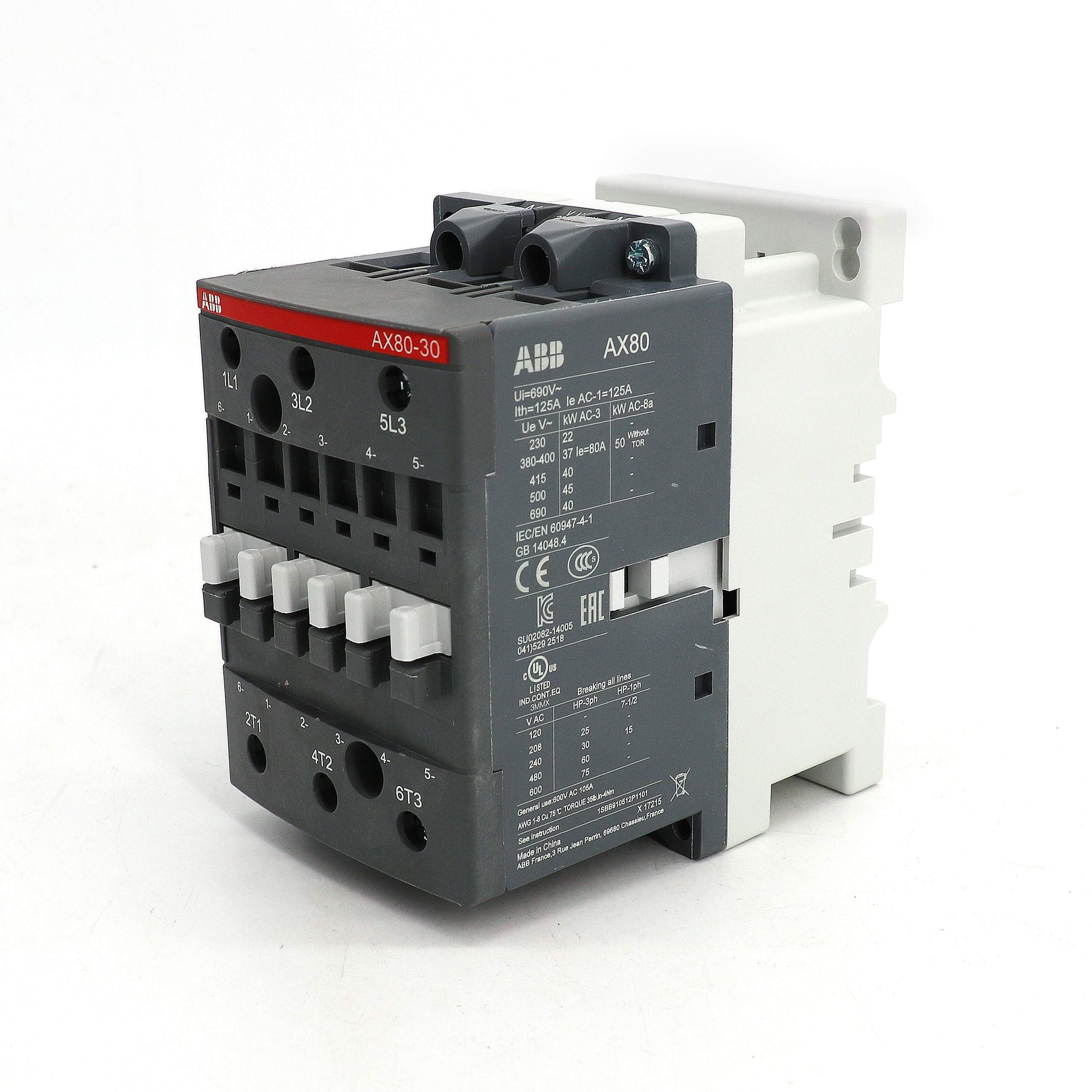 ABB 交流接触器 AX80-30-11-36*190V-50Hz/220V60Hz
