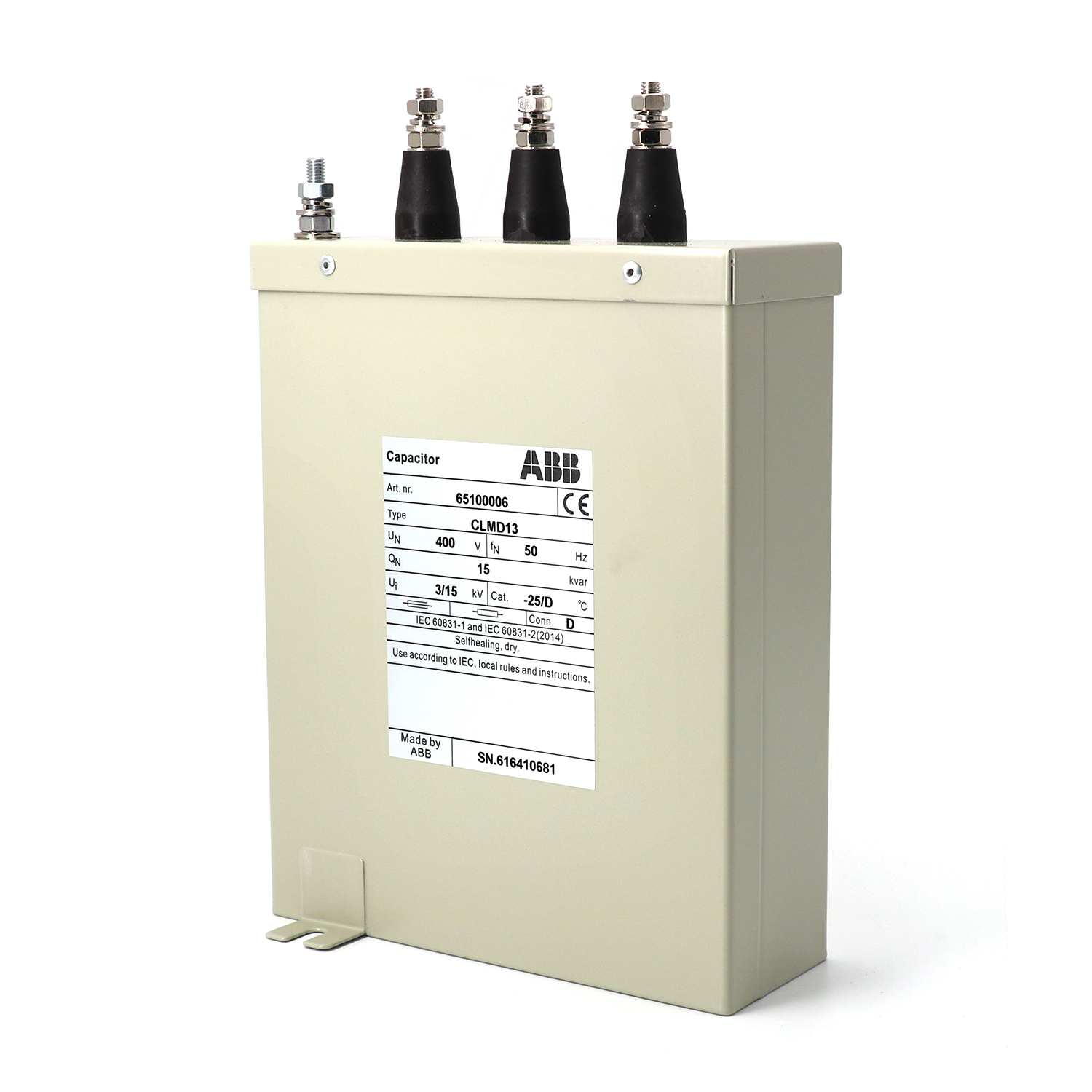 ABB 电容器 CLMD63/75KVAR 480V 50Hz