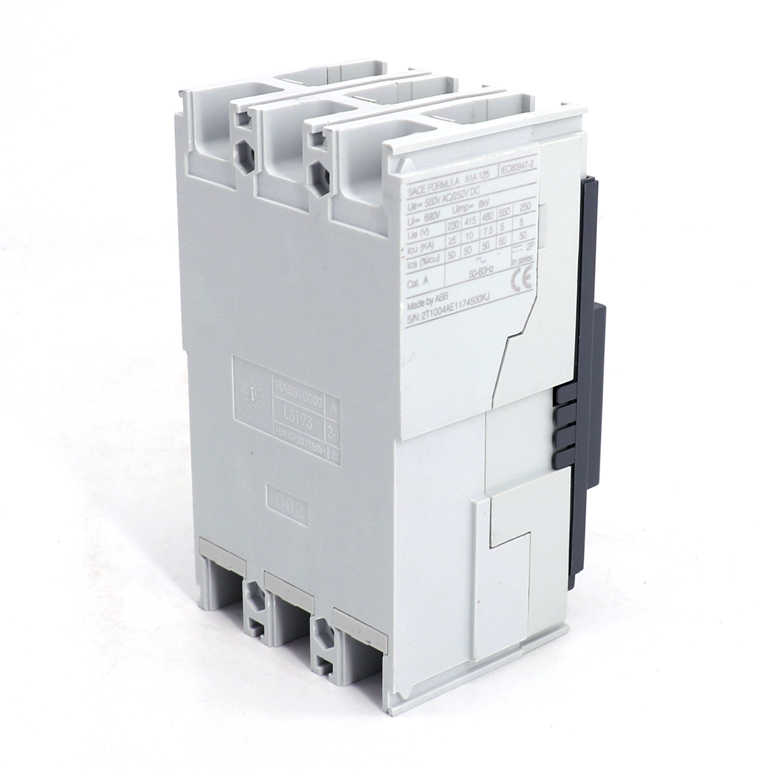ABB Formula塑壳断路器 A1A125 TMF100/1000 FF 3P