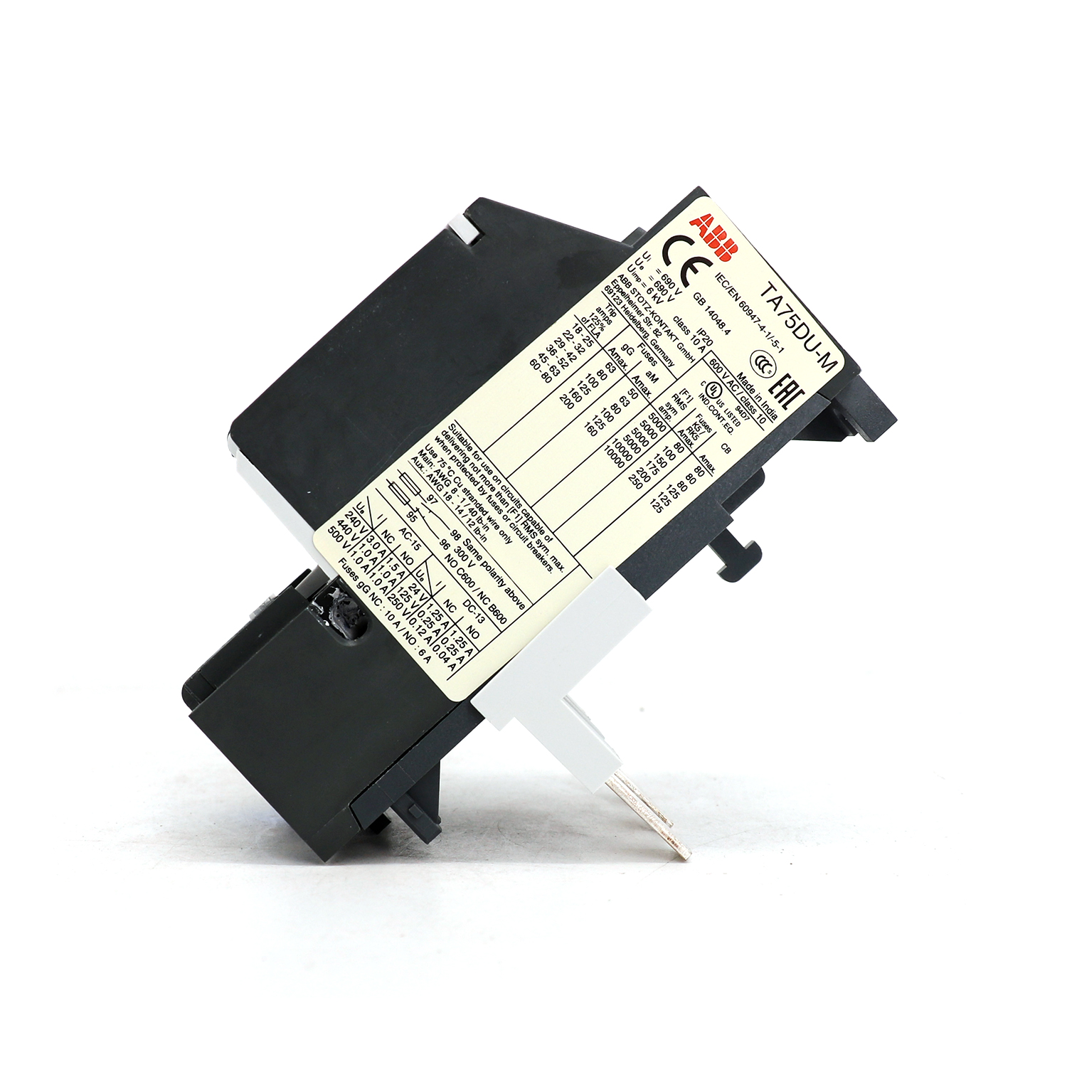 ABB TA系列 热过载继电器 TA75DU-32M
