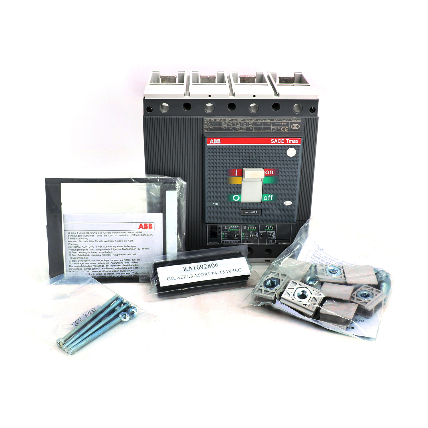 ABB Tmax塑壳断路器 T1N160 TMD63/630 FFC 3P