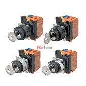 OMRON 欧姆龙 钥匙型旋钮开关 A22NK-3RR-01DA-P222